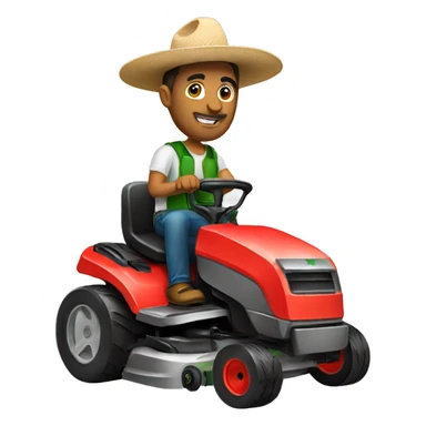 mexican with lawnmower sticker
