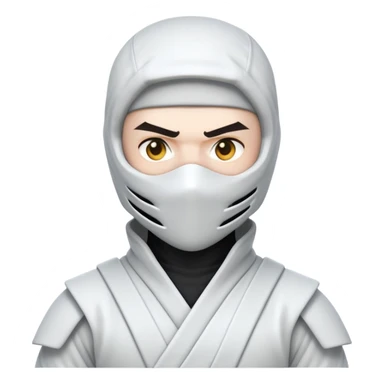 Weißer Ninja  sticker