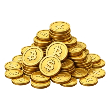 Indian rupees in coin sticker