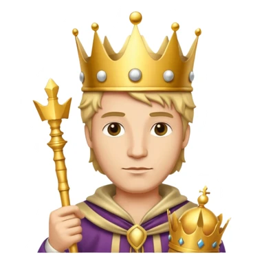 Koning van schaken sticker