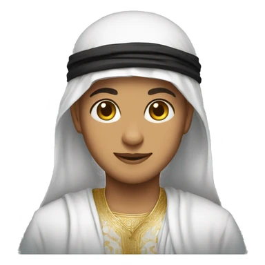 cat mohammed sumbul with arabic clothes sticker
