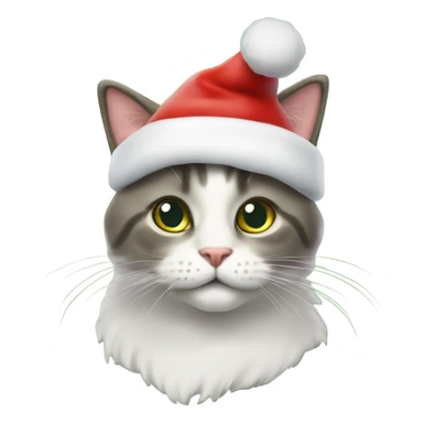 Gatto sopra l'albero di natale sticker