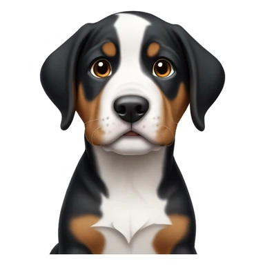swiss mountain dog puppy sticker