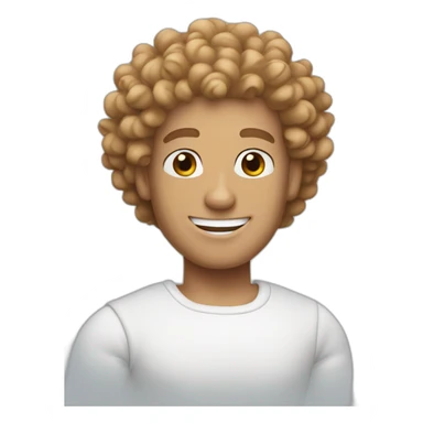 Curly haired version of Mr Clean sticker