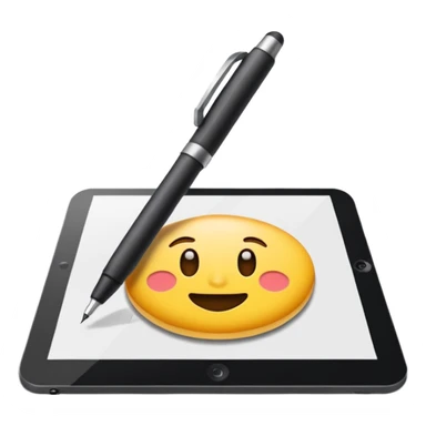 wacom and pen drawing sticker