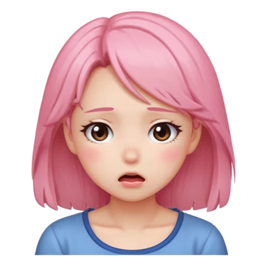 Anime girl flustered sticker