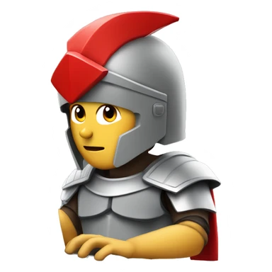 spartan developer with gray helmet and red crest typing on computer keyboard sticker