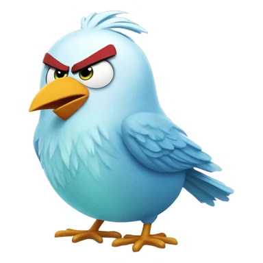 angry birds ice bird sticker