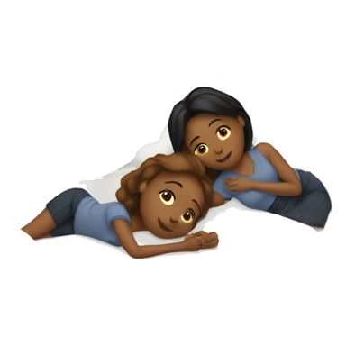 Lesbians laying in bed together sticker
