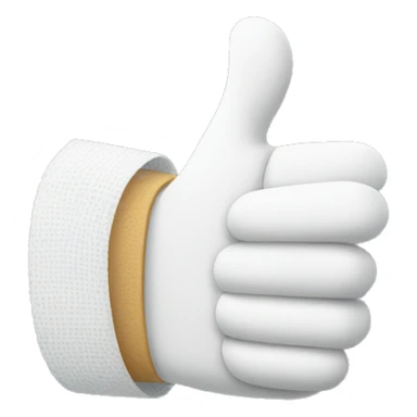 Bandaged thumbs up sticker