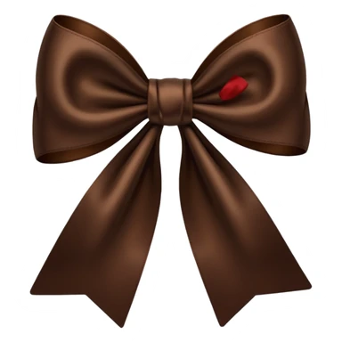 moño cafe oscuro sticker