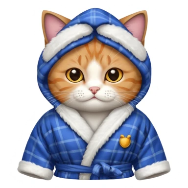 scottish cat with bathrope sticker