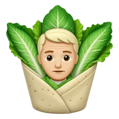 Julius Caesar inside salad wrap sticker