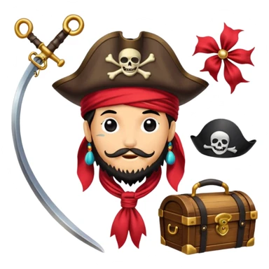 Je veux un tableau de stickers pour mon clan lak khawarizmi notre symbol est les pirat au chapeaux rouge , est un autre tableau de stickers écharpe de ton choix pour mon clan sticker