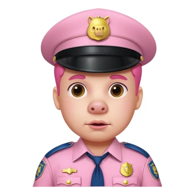 cop as a pig sticker