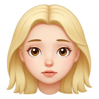 cute, lovely, pretty but exhausted girl fac sticker