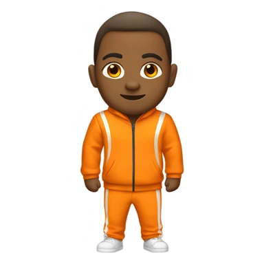 orange tracksuit sticker