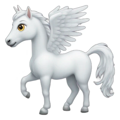 Pegasus with cat face sticker