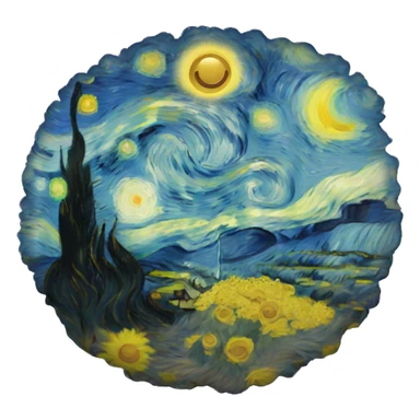 van gogh sticker
