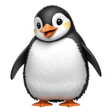 laughing penguin sticker