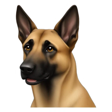 Malinois black sticker