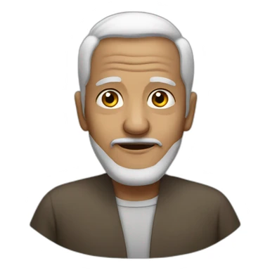 muslim old man sticker