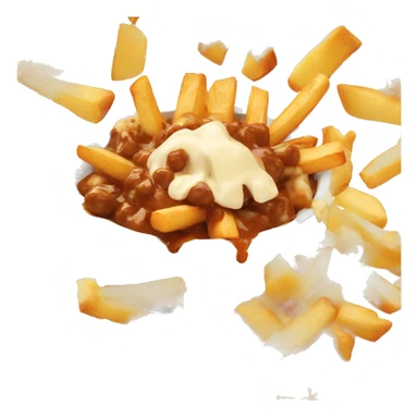 Poutine eating a poutine  sticker