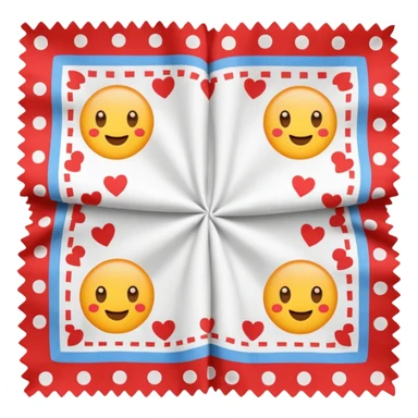 patterned napkin sticker