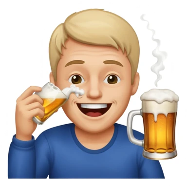 cocaine nose beers sticker