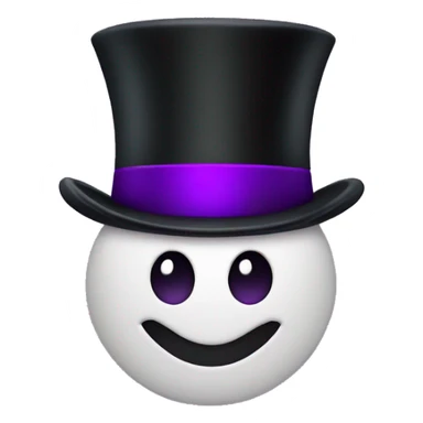 letter g with purple top hat sticker