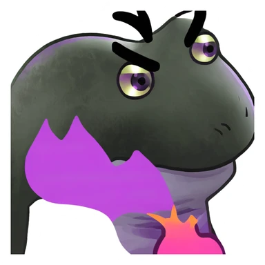 Black heart wit purple flame sticker