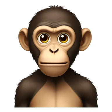 Confused monkey sticker