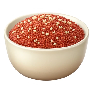 a bowl of red & white small grain quinoa sticker