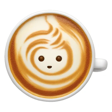 pumpkin spice latte from top view sticker
