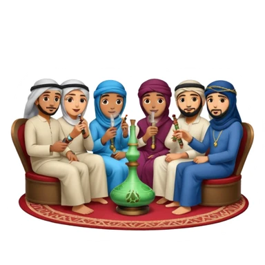 De árabes fumando sticker