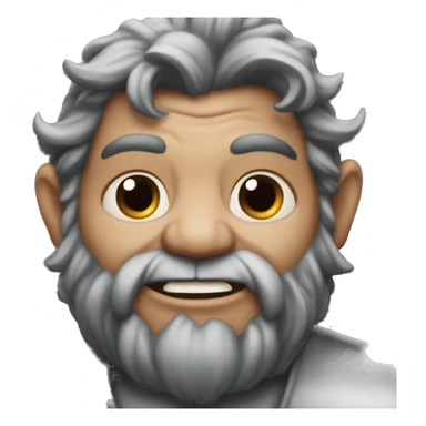 Unite the gray dwarf and the devil's face sticker