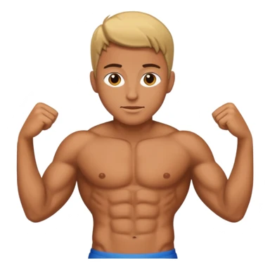 6 pack abs sticker