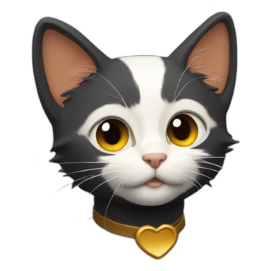 chat roux avec chat noir sticker