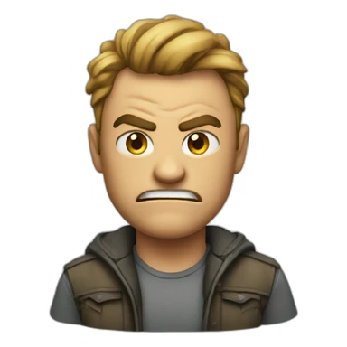 Taken aback, Angry sticker