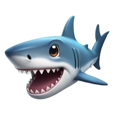 Happy shark sticker