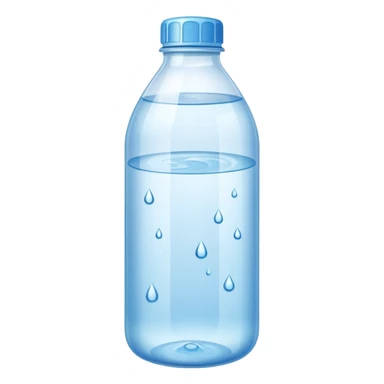 Make a bottle of water sticker