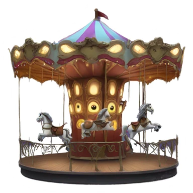 Haunted carousel  sticker