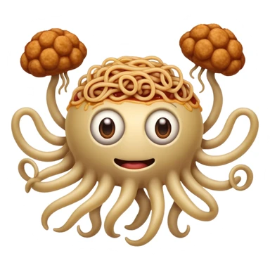 pastafarian flying spaghetti monster sticker