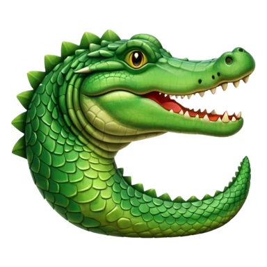 crocodile side view sticker