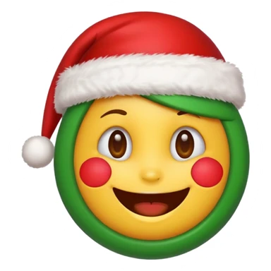 Cute christmas emoji sticker