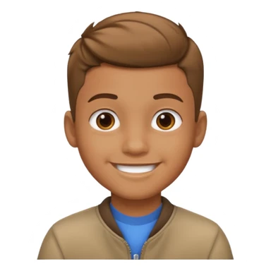 a boy with taper fade hair sticker