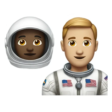 guy with big head  and a astronaut suit sticker