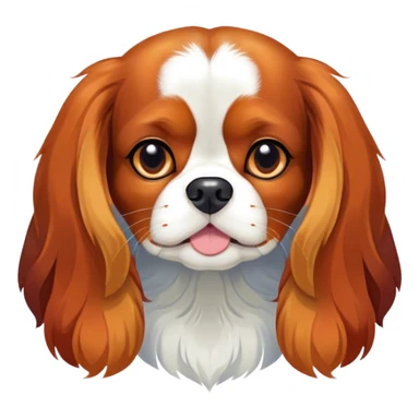 Cinematic Meme-Worthy Grumpy Tri-Colour Cavalier King Charles Spaniel Portrait Emoji, Head held high but eyes filled with dramatic disappointment, smooth tri-colour fur with striking black, white, and tan patches, deeply furrowed brow forming an unmistakable scowl, floppy ears slightly angled back in disapproval, piercing brown eyes glaring with pure exasperation, Simplified yet hilariously over-exaggerated features, highly detailed, glowing with an aura of supreme annoyance, high shine, exhausted yet judgmental, stylized with an almost regal pettiness, bright but brooding, soft glowing outline, capturing the essence of a companion that has seen it all and is thoroughly unimpressed, so meme-worthy it feels like it could instantly become the next viral sensation of grumpiness! sticker