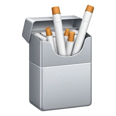 white seven stars grey shining cigaret pack with a few little white  sticker