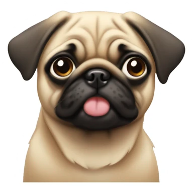 Fawn pug sticker